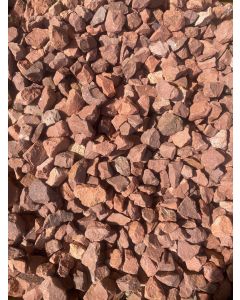 BULK BAG RED WHIN CHIP DECORATIVE AGGREGATE 16-20mm