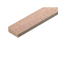 RED HARDWOOD CHAMFERED BEADING 27 x 12mm x 2.4m  -  HTM897