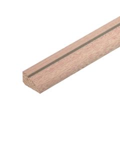 RED HARDWOOD GLASS BEAD MOULDING 9 x 15mm x 2.4m  -  HTM895