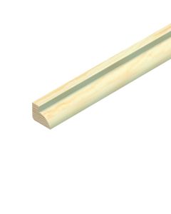 PINE GLASS BEAD MOULDING 9 x 12mm x 2.4m - TM571