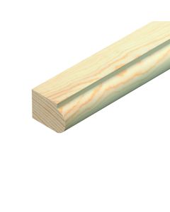PINE STAFF BEAD MOULDING 21 x 15mm x 2.4m  -  TM731