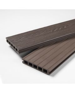 HERITAGE COMPOSITE DECKING 146mm x 25mm x 3600mm - MAHOGANY BROWN