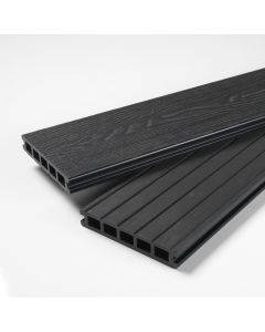 HERITAGE COMPOSITE DECKING 146mm x 25mm x 3600mm - MIDNIGHT BLACK