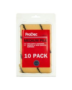 RODO TIGER MED PILE MINI ROLLERS 10 PACK  4"