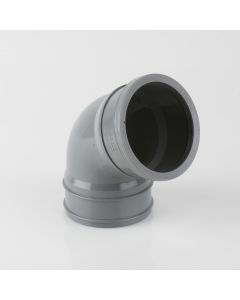 SOIL 110mm SINGLE SOCKET OFFSET BEND 112.5 DEG TOP