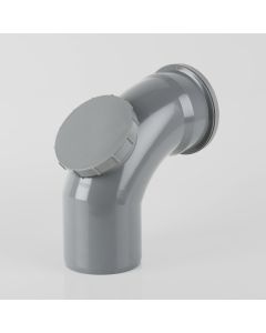 SOIL SINGLE SOCKET ACCESS BEND 110mm