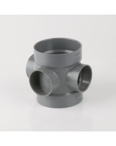 SOIL 110mm SHORT BOSS PIPE GREY