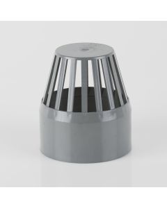 SOIL 110mm VENT COWL GREY
