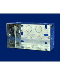 SPARKPAK 2 GANG 47mm METAL BOX