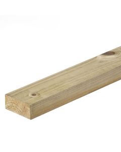 TANALISED TREATED FENCE RAIL 32 x 75mm - GREEN