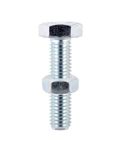 TIMCO SET SCREWS & HEX NUTS M8 X 40 - Zinc QTY 45