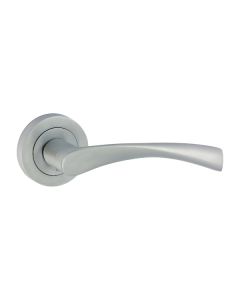 TIMCO EDLESTON LEVER ON ROSE  HANDLE SATIN CHROME