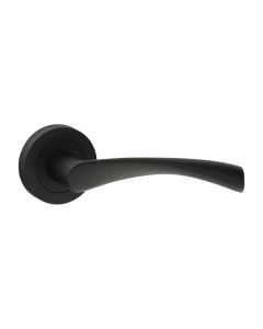 TIMCO EDLESTON LEVER ON ROSE  HANDLE MATT BLACK