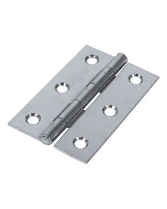 TIMCO BUTT HINGE FIXED PIN ZINC 50MM