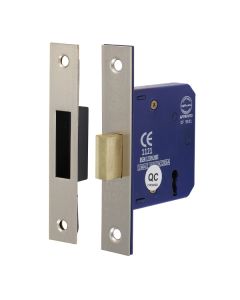 TIMCO 3 LEVER DEADLOCK SATIN NICKEL