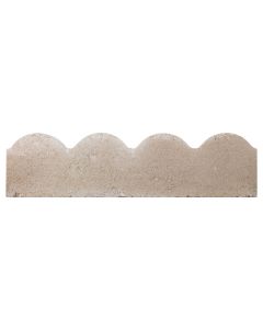 BRADSTONE SCALLOPED EDGING 600 x 50 x 150mm - GREY