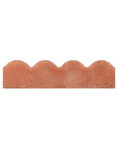 BRADSTONE SCALLOPED EDGING 600 x 50 x 150mm - RED