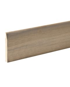 MDF SPLAYED AND ROUNDED SKIRTING (OAK VENEERED)     18 x 144 x 4200mm