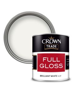 CROWN TRADE FULL GLOSS BRILLIANT WHITE 1ltr
