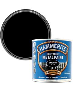 HAMMERITE METAL PAINT SMOOTH BLACK - 250ml