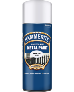 HAMMERITE METAL PAINT SMOOTH SILVER AEROSOL 400ml