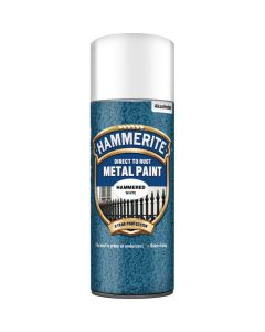 HAMMERITE METAL PAINT SMOOTH WHITE AEROSOL 400ml