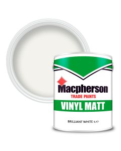 MACPHERSON MATT VINYL EMULSION BRILLIANT WHITE 5ltr