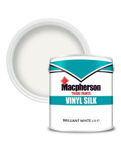 MACPHERSON SILK VINYL EMULSION BRILLIANT WHITE 2.5ltr
