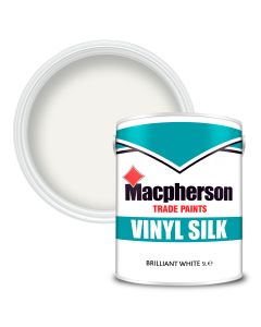 MACPHERSON SILK VINYL EMULSION BRILLIANT WHITE 5.0ltr