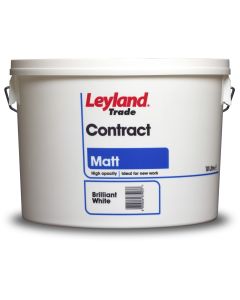 LEYLAND TRADE CONTRACT MATT BRILLIANT WHITE 10ltr