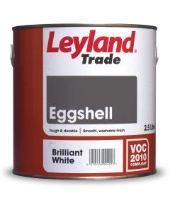 LEYLAND TRADE EGGSHELL BRILLIANT WHITE 2.5ltr
