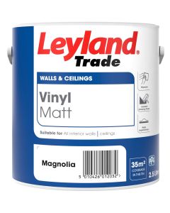 LEYLAND TRADE VINYL MATT EMULSION MAGNOLIA 2.5 ltr