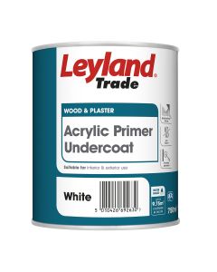 LEYLAND TRADE ACRYLIC PRIMER UNDERCOAT WHITE 750ml