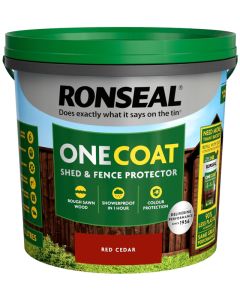 RONSEAL ONE COAT SHED &  FENCE PROTECTOR 5 ltr - RED CEDAR