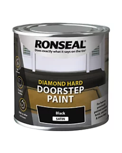 RONSEAL DIAMOND HARD DOOR-STEP PAINT 250ml - BLACK
