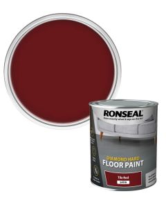 RONSEAL DIAMOND HARD DOOR-STEP PAINT 750ml - TILE RED