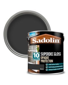SADOLIN SUPERDEC GLOSS BLACK 2.5ltr