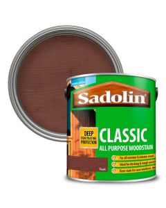 SADOLIN WOOD STAIN (CLASSIC) 2.5ltr TEAK