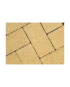 CALEDONIAN RECTANGULAR MONO BLOCK PAVING 200 x 100 x 50mm - BUFF