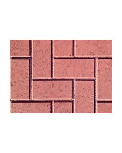 CALEDONIAN RECTANGULAR BLOCK PAVING 200 x 100 x 50mm - RED
