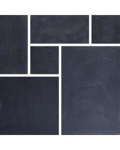 DENASTONE CALIBRATED NATURAL LIMESTONE KADAPHA BLACK PATIO KIT 15.25m²
