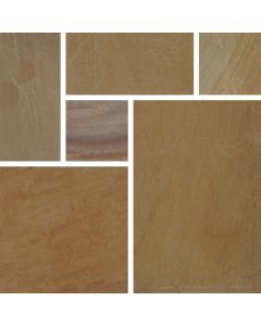 DENASTONE CALIBRATED NATURAL SANDSTONE BUFF PATIO KIT 15.25m2