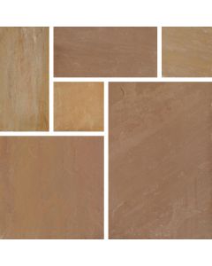 PAVESTONE CALIBRATED NATURAL SANDSTONE MODAK PATIO KIT 20.7m²