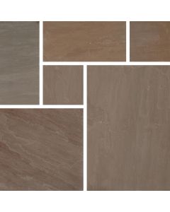 DENASTONE CALIBRATED NATURAL SANDSTONE RAJ  PATIO KIT 15.25m²