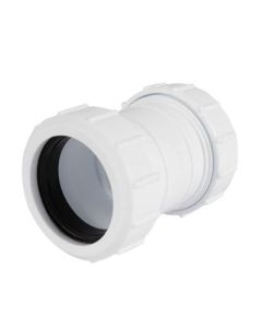WASTE COMPRESSION STRAIGHT COUPLING 40mm