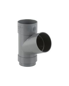 RAINWATER 68 x 68mm  DOWNPIPE BRANCH 112.5 DEG - GREY