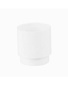 RAINWATER 68mm ROUND DOWNPIPE CONNECTOR - WHITE