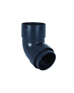RAINWATER 68mm ROUND DOWNPIPE 112.5 DEG OFFSET BEND - ANTHRACITE GREY