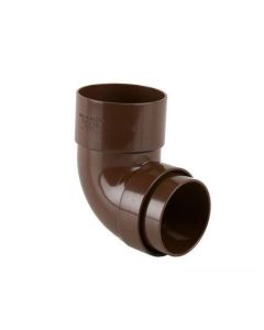 RAINWATER 68mm ROUND DOWNPIPE 92.5 DEG BEND - BROWN