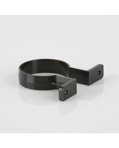 RAINWATER 68mm ROUND DOWNPIPE BRACKET - BLACK